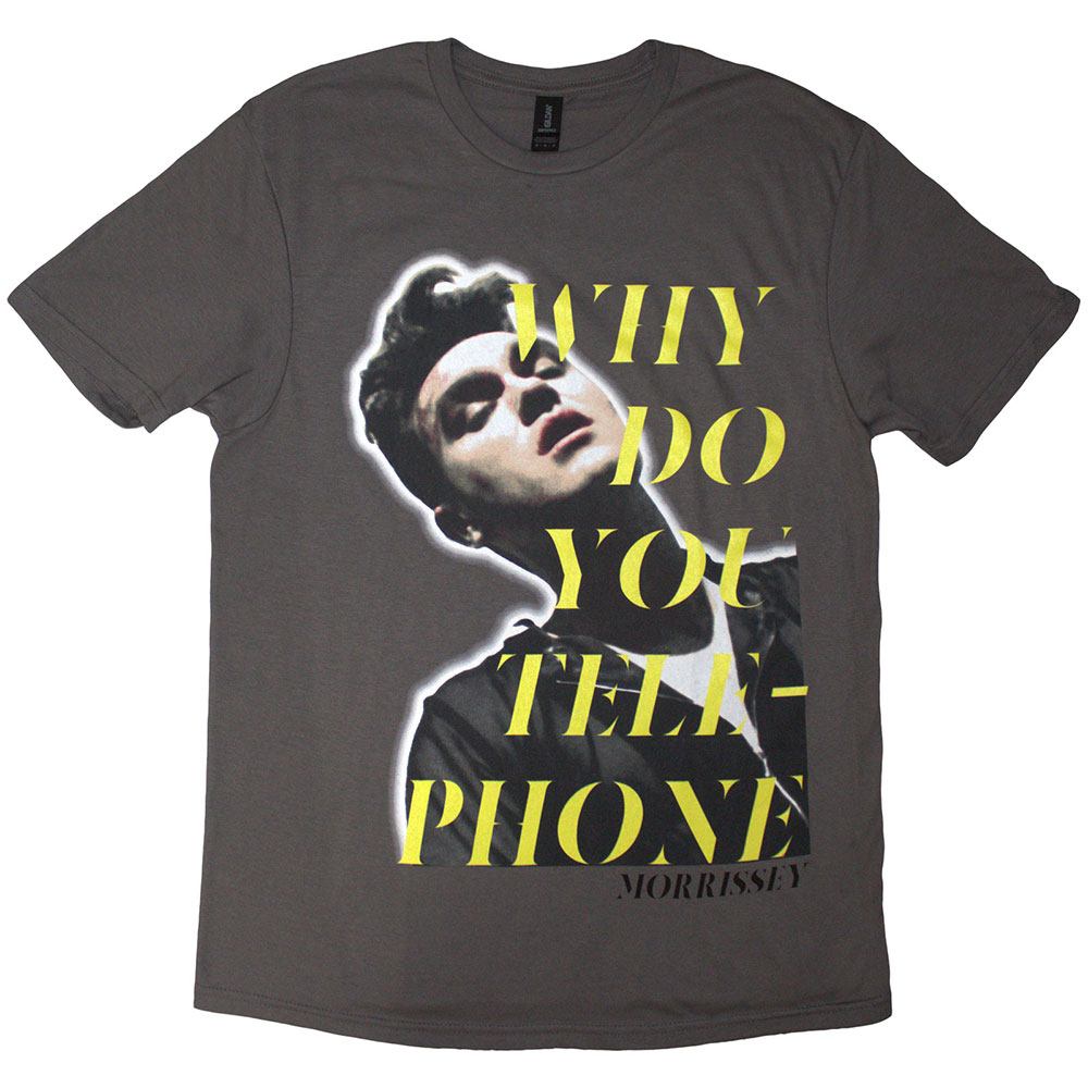 Morrissey - Why Do You Telephone? Heren Tshirt - Grijs